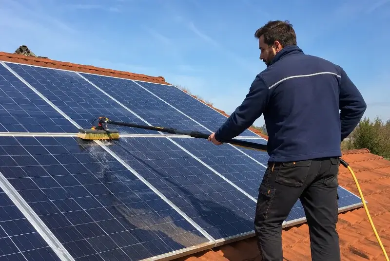 Nettoyage et entretien de panneaux solaires à Breuil-Magné